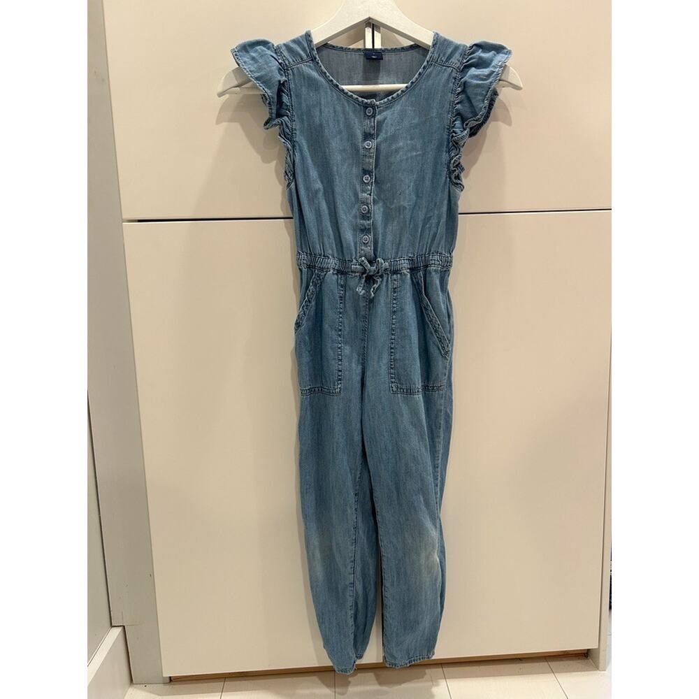 Gap Youth Denim Sleeveless Romper Size 6/7 Small Girls